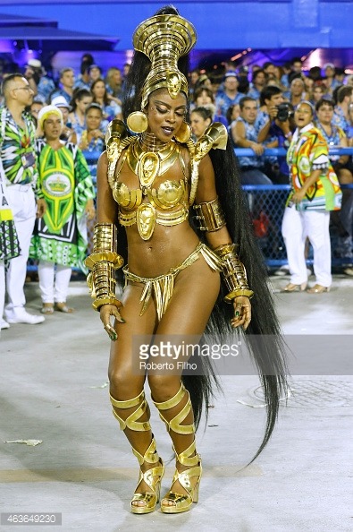 carnivalsfinest:  Cris Vianna as ‘African Queen’ at Brazil’s carnival.