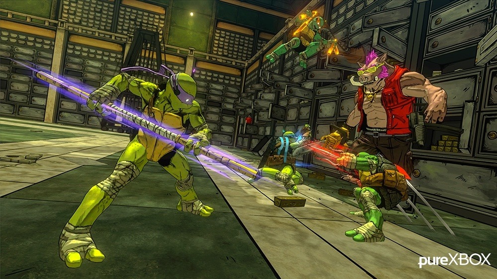 grimphantom2:  elementlizard:  Screen shots form “Teenage Mutant Ninja Turtles:
