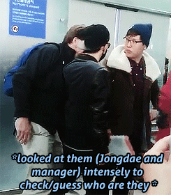 jshxun:  when a foreigner asked manager hyung directly who is he (jongdae) because