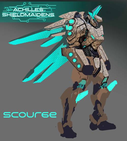 achilles shieldmaidens, my  new mecha comic has now been updated on deviantart as well. it is a