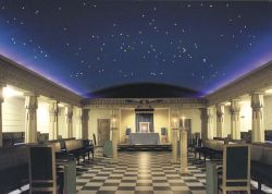 afreemason:  Masonic Lodge room in Norway