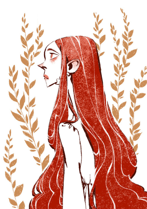 Couldn’t sleep last night so here’s a Rosenrot from Snow-white and Rose-red, my fave Grimm tale that