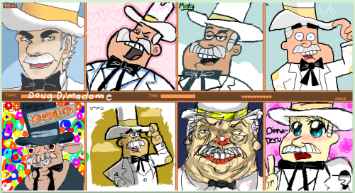 puretuba:im-australia:i consecutively got eight different people draw doug dimmadome on iscribble wh