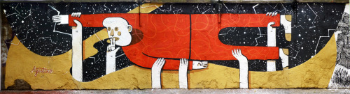 Italian street artist Agostino Iacurci.