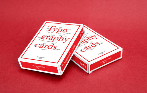 Typography playing cards by Anastasia Musaeva and Svyat Vishnyakov