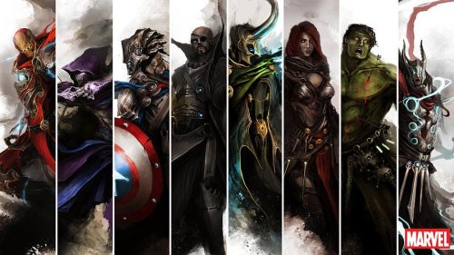 nomalez:  The Avengers - heroic fantasy version adult photos