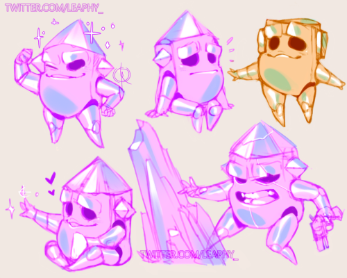 Some old Nuclear Throne doodles, cleaned up &amp; coloured