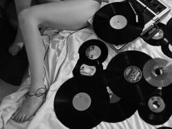 Girls with Vinyl Records