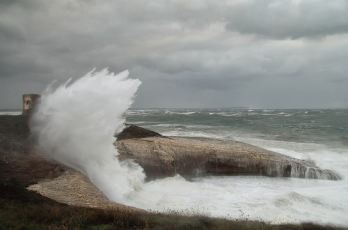 fuckyeahsardinia:  Santa Caterina di Pittinuri, Sardinia Giocando a nascondino con la Torre by MarcoPinna on Flickr