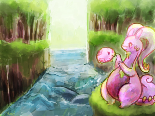 akari026:  to the secret lake 