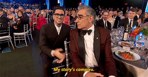 upschittcreek: Dan and Eugene Levy at the Screen Actors Guild Awards
