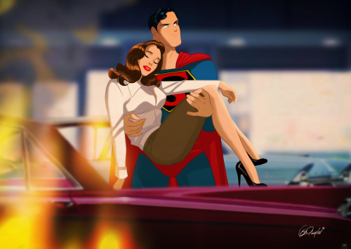 xombiedirge:  Classic Lois Lane and Superman by Des Taylor / Blog