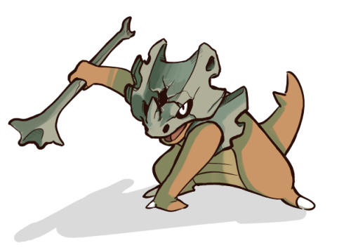 dynamo5:  What if instead of wearing the skulls of their dead parents, the Cubone line wore the skulls of the most formidable enemies they’ve killed in combat? It’d make for some pretty cool looking Marowaks, that’s for sure.