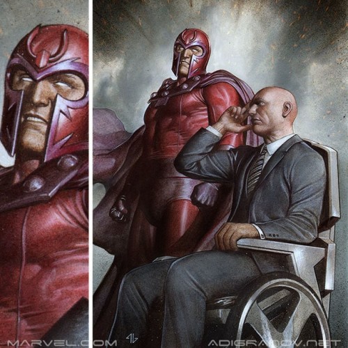 Something from a couple of years ago. #xmen #professorx #magneto #adigranov