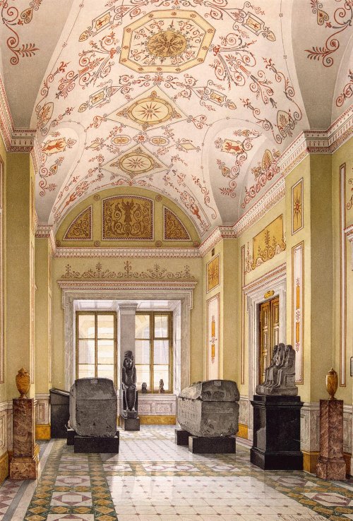 archatlas:Interiors of the Winter Palace and the New Hermitage Konstantin Andreyevich Ukhtomsky