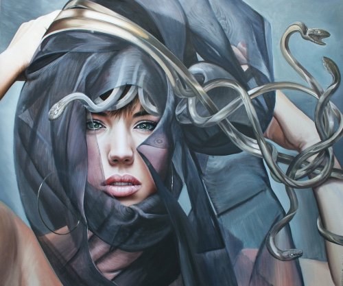 art-shannonigans:Medusa in progress by *Raipun