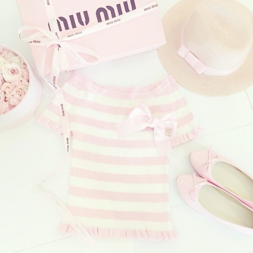 ♡ Pastel Pink Boat Neck Top - Buy Here ♡Please like and reblog if you can!