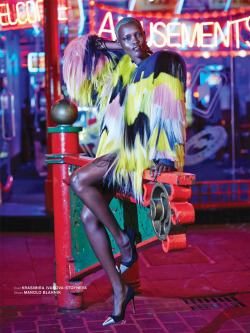 vogue-is-viral:  Grace Bol in ‘Power Ne-On’ by Greg Swales for Archetype Issue #2 Fall/Winter 2014 