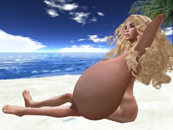 Second Life Nudes #1Llelwyn #1 - At the Beach - 5â€²4â€³ - 102-20-36, 182