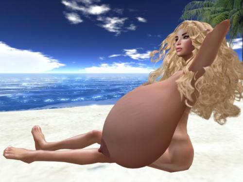 XXX Second Life Nudes #1Llelwyn #1 - At the Beach photo