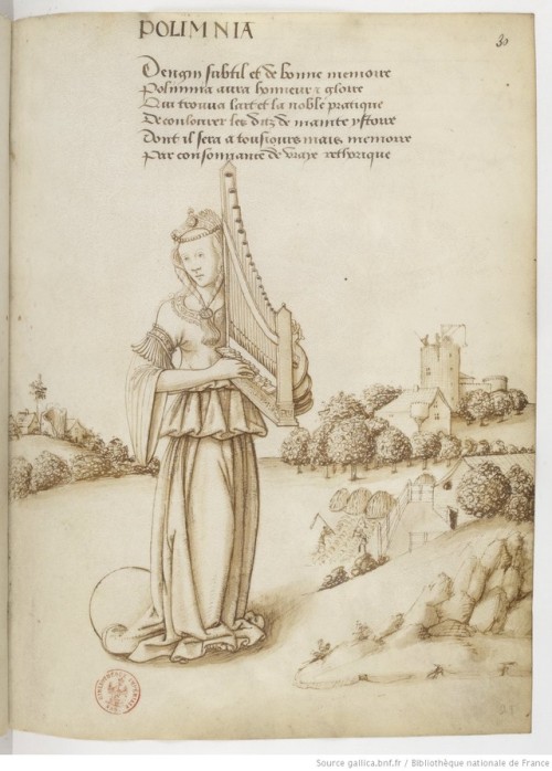 hildegardavon:music-in-artLes Neuf MusesRecueil de dessins ou cartons, avec devises, destinés à serv