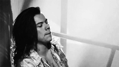 dark fics by rae — high school au where long hair harry takes...