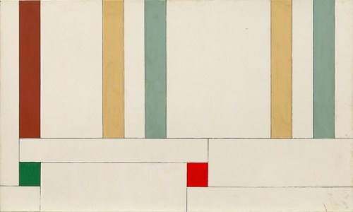 Georges Vantongerloo,Composition 13478 / 15, 1937Oil on plywood23 7/8 x 39 &frac34; inches (60.5