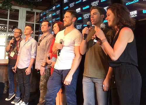 rachelsduncan:  The cast of #OrphanBlack surprise the #CloneClub at the #SDCC fan