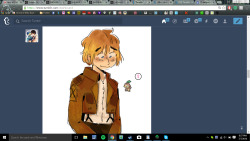 Someone’s drawing of Armin found his first pokemon. Armin’s pokemon.Pokearmin. 