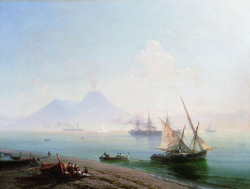 artist-aivazovski:  The Bay of Naples in the morninghttps://www.wikiart.org/en/ivan-aivazovsky/the-bay-of-naples-in-the-morning-1877