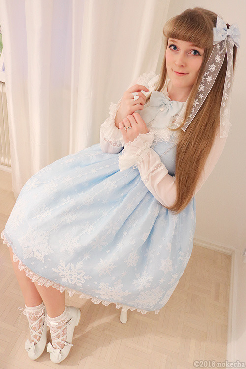 nokecha:  Jewelry Snow for the New Year Jsk, blouse, socks, ring: Angelic Pretty Shoes: Baby, the St