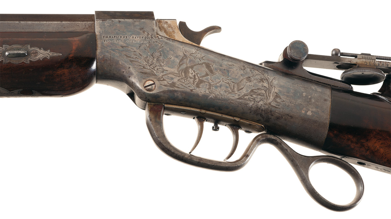 peashooter85:  Engraved and silver mounted Ballard single shot target rifle crafted