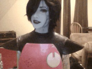 mememettaton:  knock ‘em dead darling!! frisk // mettatonEX   @slbtumblng X3