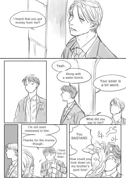 howishughdancyevenpossible:  color-division:  nnarinn:Teen!Hannigram Sweet Tangerine did a translation of the first comic! Thank you so much Thangerine!The second one is what I’ve recently done with this AU. Thought it’d be nice to just add it on