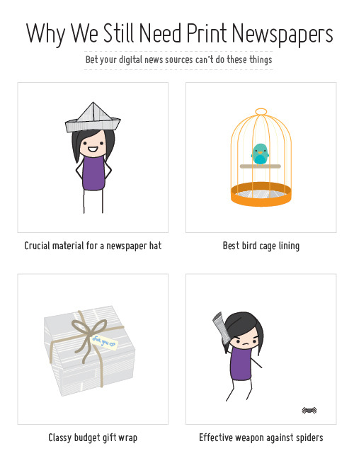 twentypixels:  Why We Still Need Print Newspapers It’s hard not to bask in the
