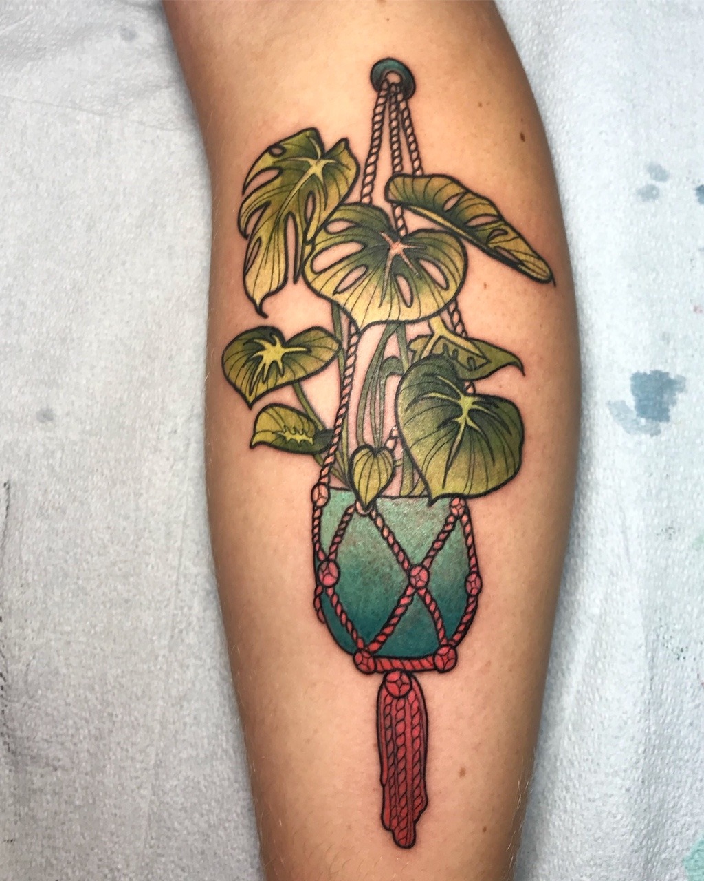 Tattoo uploaded by Expression Tattoo  Art  Hanging basket by Katie Dunn   Tattoodo