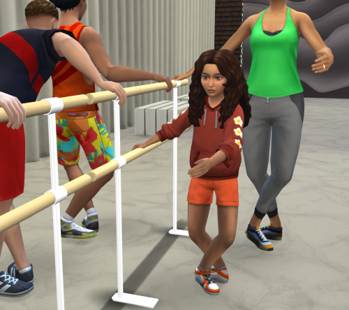 Sims 4 Ballet Barre (for Adults and Kids)Sims can:Practice (Solo)Train (Solo)Practice with / Train w