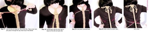 Shibari Tutorial: Fishbone Bodysuit♥ Always practice cautious kink! Have your sheers ready in case o