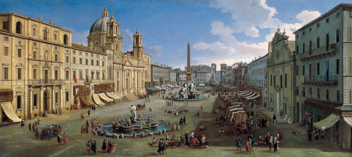 Piazza Navona, Rome, Caspar (Gaspar) van Wittel, 1699