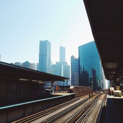 sangyou:  #chicago #skyline #subway