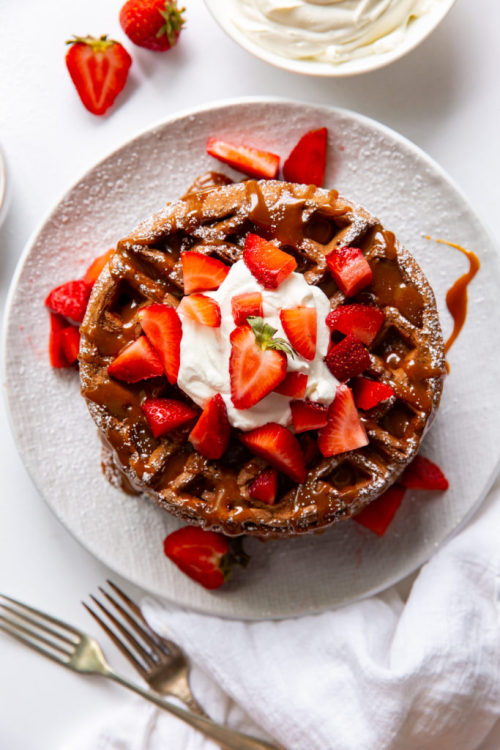 fullcravings:Chocolate Belgian Waffles