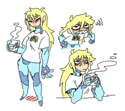 droolingdemon: one of my favorite head canons is super casual zero suit/wearing stuff over it. also im sorry im drawing so much metroid. im always in a metroid mood but its been REAL big lately. i think ridley really got me going. &lt;3 &lt;3 &lt;3
