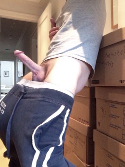 tnt22nva:  Package bone !!! That mover guy is so hot .. Hope he likes this package too …. 