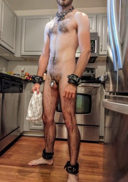 gayslavery:  melbournealpha:  sub-with-a-nub:  Cleaning the kitchen while Sir is out.  Good boy, I want the house spotless  If things aren’t finished when I return, you’ll just silently keep working until you finish. But that means you will fail to