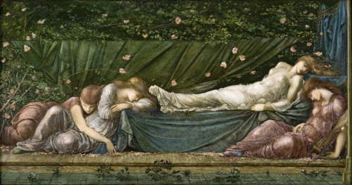 The Sleeping Beauty from the small Briar Rose series by Edward Burne-Jones, circa 1890.