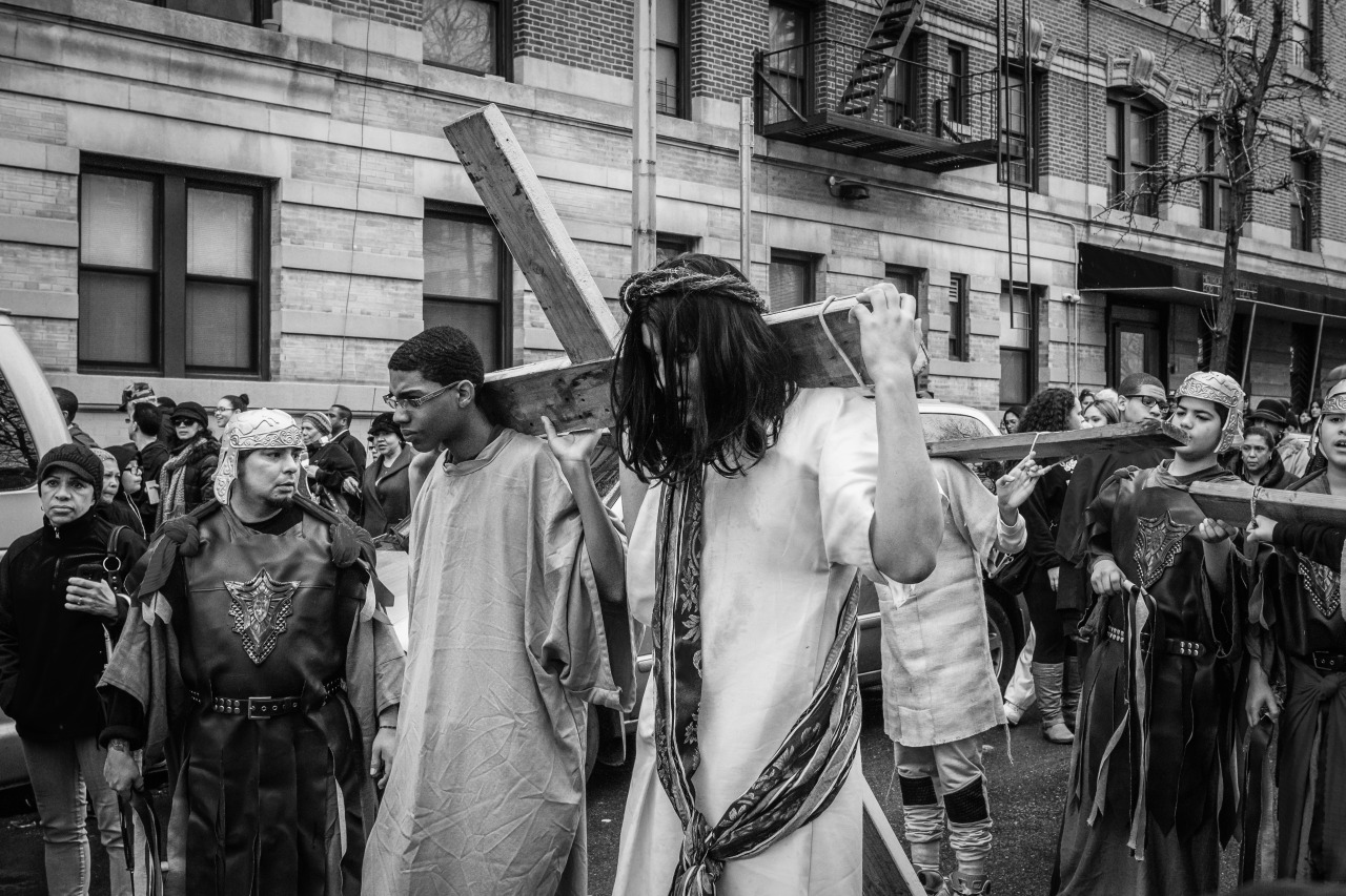 Bautistany — Good Friday Procession St Rose Of Lima Church 