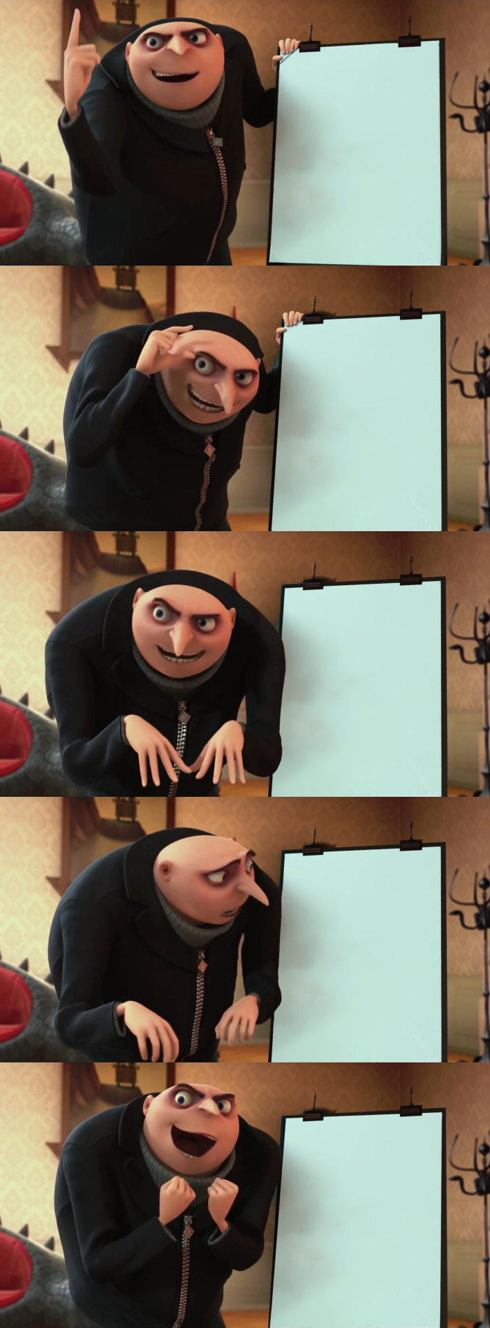 Vector explaining to Gru Blank Template - Imgflip