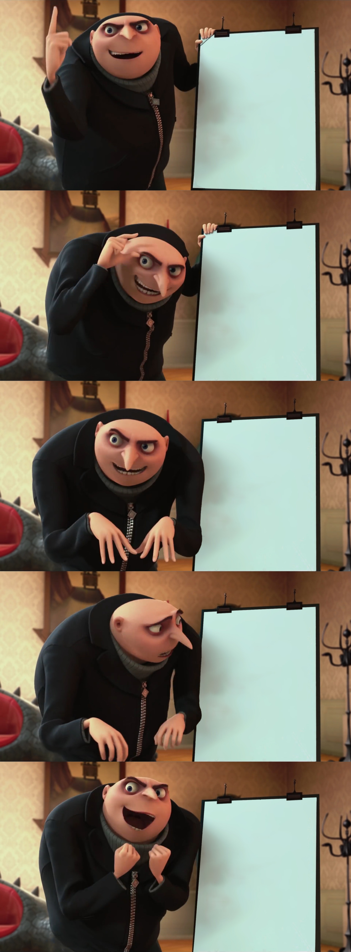 who the hell is garrett gilchrist? — Gru's Plan (Despicable Me, Minions) Blank  Meme