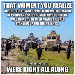 godless-david:  The police didn’t devolve into a heavily armed, untrained army of thugs, it was planned and orchestrated.