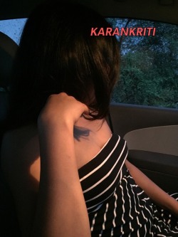 karankriti:  Thats how my wife Kriti sits in the car..Loves to show her body..Post your dirty comments to see more of her!!